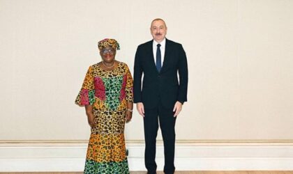 DG OKONJO-IWEALA MEETS AZERBAIJANI PRESIDENT, WELCOMES TRADE AND INVESTMENT DAY AT COP29