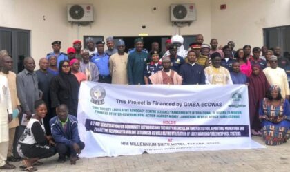 GROUP CALL FOR INCREASE FUNDING TO COMBAT TERRORISM FINANCING, OTHERS