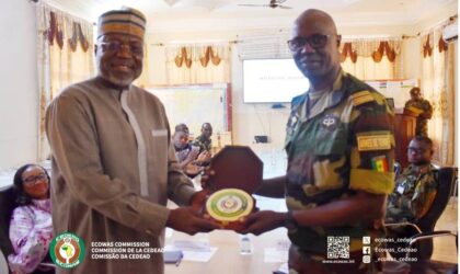 President of ECOWAS Commission H. E Omar Alieu Touray, Visits ECOMIG Force Headquarters