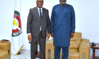 ECOWAS President H.E Dr Omar Alieu Touray and Cabo Verdean AmbassadorH.E Belarmino Monteiro SILVA Discuss Strengthening Cooperation