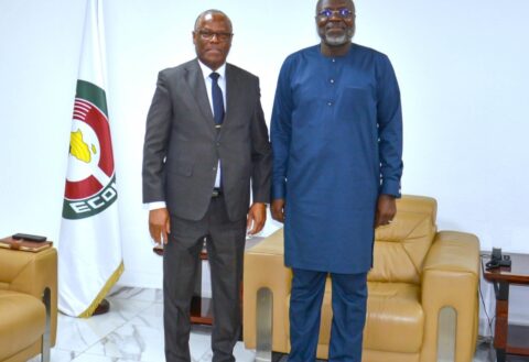 ECOWAS President H.E Dr Omar Alieu Touray and Cabo Verdean AmbassadorH.E Belarmino Monteiro SILVA Discuss Strengthening Cooperation