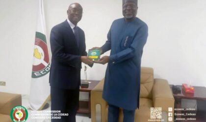 Strengthening Regional Collaboration: ECOWAS Commission President Dr Omar Alieu Touray Meets Former EBID Staff Delegation