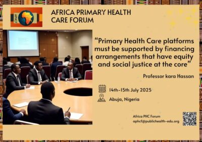 Advertorial :Africa Primary Health Care Forum