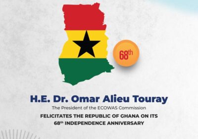 ECOWAS Congratulates Ghana on 68th Independence Anniversary.