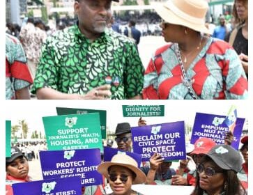 May Day 2025 , Comrade Grace Ike NUJ FCT Council Calls for Press Freedom, Journalist of Welfare ,Others   By Raymond Enoch