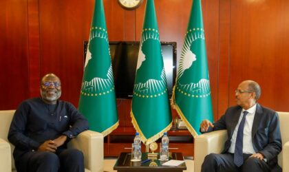 ECOWAS President H.E Dr. Touray Meets AU Chair H. E. MAHAMOUD Youssouf ALI, Pledged to Promote Peace in W/Africa and the Sahel, Built Stronger Relations.