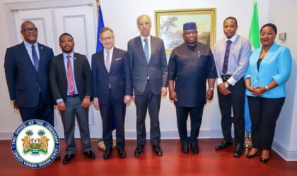 E U Envoy to the Sahel Meets ECOWAS Chair Julius Maada Bio, Pledges Stronger Regional Partnership