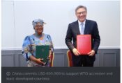 China Raise the bar, Commits $600,000 to Empower WTO’s Poorest Members, Economies.
