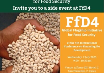 Crop Trust Global Flagship Initiative on Food Security Takes Center Stage as World Leaders Gather in Spain to Tackle Hunger Crisis at FfD4 Conference.