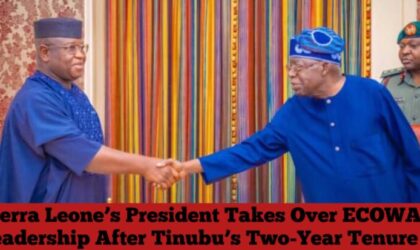 TINUBU BOWS OUT AS ECOWAS CHAIRMAN, MAADA BIO TAKES OVER WITH RENEWED REGIONAL AGENDA.