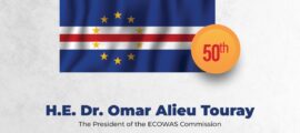 ECOWAS President Dr. Omar Alieu Touray Celebrates Cabo Verde’s 50 Years of Independence.
