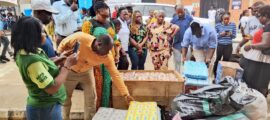 Prof. Ikyo, Family Deliver Lifeline to IDPs.