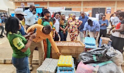 Prof. Ikyo, Family Deliver Lifeline to IDPs.