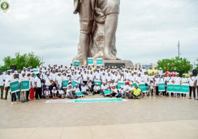 Golden Steps Toward Unity: ECOWAS Marks 50 Years with Historic Jubilee Walk in Cotonou.