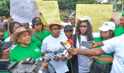 NUJ FCT Press Freedom Walk: Grace Ike Calls for Improved Welfare for Journalists.