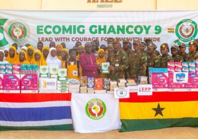 Ghanaian Troops Bring Hope to Farafenni High School in the Gambia.