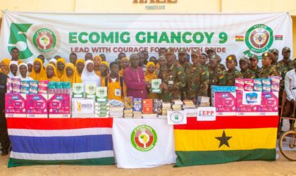 Ghanaian Troops Bring Hope to Farafenni High School in the Gambia.