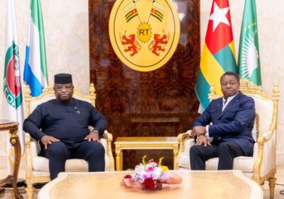 Forging Stronger Ties, Sierra Leone’s President Maada Bio Visits Togo to Cement Regional Unity and Development.