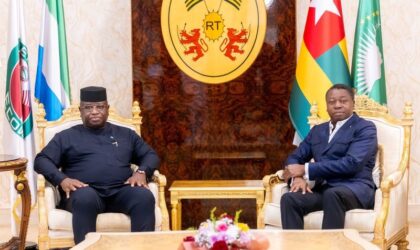 Forging Stronger Ties, Sierra Leone’s President Maada Bio Visits Togo to Cement Regional Unity and Development.
