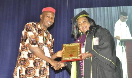 NUJ FCT Congratulates Former NAWOJ President Evelyn Onyilo on Prestigious African Leadership Award.