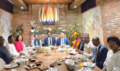 Diplomatic Baton at the UN: ECOWAS Group Bids Farewell to Fatima Kyari-Mohammed, Welcomes AU’s New Envoy Mohamed Idriss.