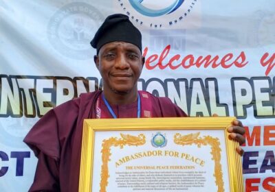 Dr. Yushau Sallau Honored with ‘Ambassador for Peace’ Award at IPD 2025.