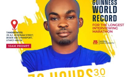 Nigerian-Born International Journalist Livinus Chibuike Victor Set to Attempt 72-Hour Interviewing Marathon for Guinness World Record.
