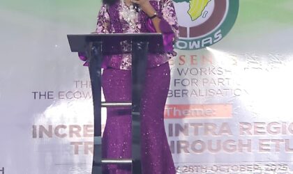 Minister of State for Foreign Affairs, H.E. Ambassador Bianca Odumegwu-Ojukwu, Champions Regional Economic Integration at ETLS Sensitization Workshop in Enugu, Nigeria.