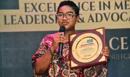 NUJ FCT Councul Chair, Grace Ike Honoured with Excellence in Media Leadership & Advocacy Award.