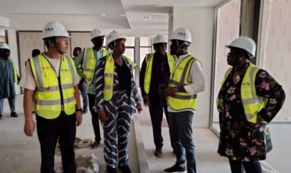 ECOWAS New Headquarters 85% Ready,Vice President Tchintchibidja urges contractor to fast-track remaining work.