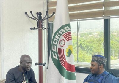 Paradigm News CEO Pays Courtesy Visit to ECOWAS Commissioner, Reaffirms Commitment to Responsible Media Engagement.  Liberty Andrew.