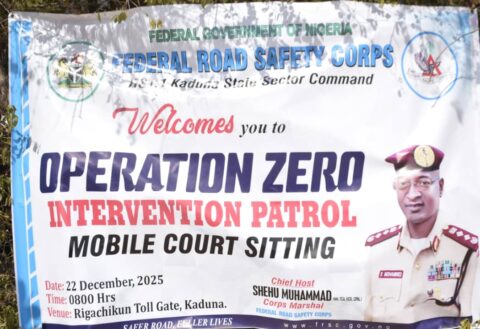 2025 Operation Zero Exercise: FRSC Corps Marshal Takes Zero-Tolerance War Against Road Carnage Nationwide, Leads On-the-Spot Monitoring in Kaduna  By Raymond Enoch