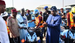 SGF Unveils Electric Motorbikes for FRSC, Boosting Traffic Control and National Security  By Raymond Enoch