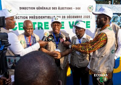 ECOWAS EOM Declares Guinea Dec. 28 Presidential Election Peaceful, Commends Officials and Voters.   By Raymond Enoch