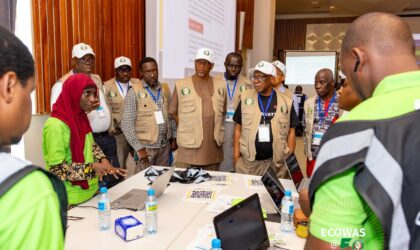Guinea Decides: ECOWAS Election Chief Tours Situation Rooms, Monitors Vote Count in Boulbnet, Conakry  By Raymond Enoch