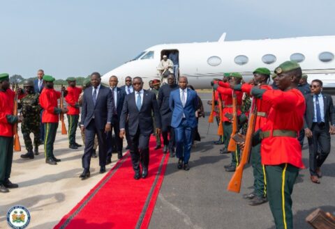 ECOWAS Chair Julius Maada Bio Storms Bissau, Opens High-Stakes Talks With Guinea-Bissau Junta.