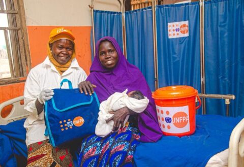 North East Nigeria: UNFPA Frontline Midwives Bring Lifesaving Care to Women and Girls at Custom IDP Camp, Borno State.  By Raymond Enoch