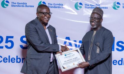 GAMBIA HONOURS DR ERNEST AUBEE FOR EXEMPLARY LEADERSHIP, GOVERNANCE AND NATIONAL QUALITY REFORMS.  By Raymond Enoch