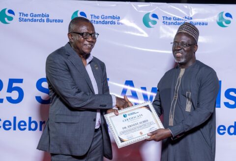 GAMBIA HONOURS DR ERNEST AUBEE FOR EXEMPLARY LEADERSHIP, GOVERNANCE AND NATIONAL QUALITY REFORMS.  By Raymond Enoch