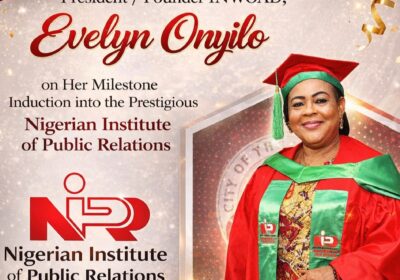 Onyilo Joins NIPR, Inspires Women Nationwide  By Raymond Enoch