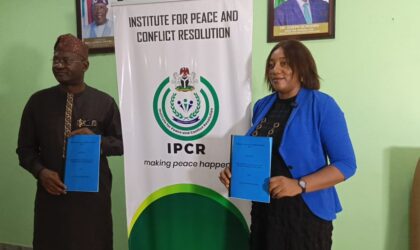 IPCR Seals Landmark Pact With Five CSOs to Strengthen Nigeria’s Peacebuilding Architecture  By Raymond Enoch