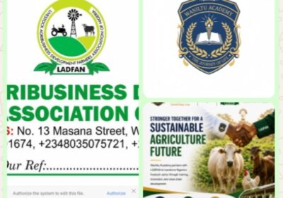 LADFAN, WANILTU Academy Seal Strategic Partnership to Transform Nigeria’s Livestock, Agribusiness Sector Targets Youth, Modern Farming, Value Chain Expansion Across Nigeria  By Raymond Enoch
