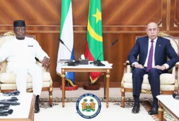 President Bio, Mauritania’s Ghazouani Hold Crucial Talks on Sahel Security, Regional Integration  By Raymond Enoch