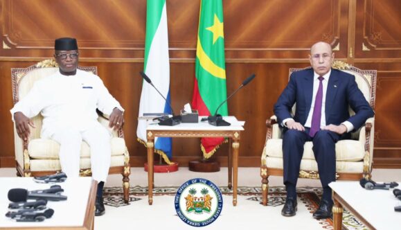 President Bio, Mauritania’s Ghazouani Hold Crucial Talks on Sahel Security, Regional Integration  By Raymond Enoch