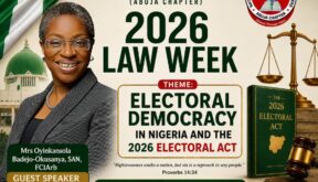 Electoral Democracy Takes Centre- Stage as Catholic Lawyers name Oyinkansola Badejo-Okusanya, SAN, as Guest Speaker for 2026 Law Week  By Raymond Enoch