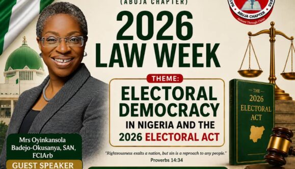 Electoral Democracy Takes Centre- Stage as Catholic Lawyers name Oyinkansola Badejo-Okusanya, SAN, as Guest Speaker for 2026 Law Week  By Raymond Enoch