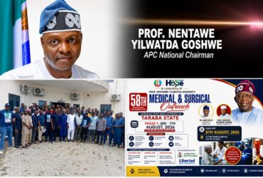 APC Rolls Out Six Days Free Medical, Surgical Outreach in Taraba to Honour Nentawe Yilwatda at 58  By Raymond Enoch