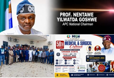 APC Rolls Out Six Days Free Medical, Surgical Outreach in Taraba to Honour Nentawe Yilwatda at 58  By Raymond Enoch