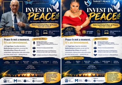 International Peace Day 2026: Amy Banda Mobilises 45 Global Peace Ambassadors to Make Peace an Everyday Investment  By Raymond Enoch